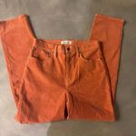 Madewell  classic straight Jean 28t orange corduroy Photo 1
