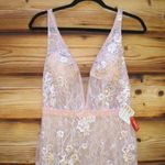 Mac Duggal 67481 Womens Floral Embellished Sleeveless Plunge Neck Gown Dress Photo 8