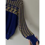 Vintage Rare Deadstock BSR Nordic Ski Pattern Wool Blend Size XL Retro Winter Blue Photo 5