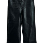 Wilfred The Melina Vegan Black Leather Wide Leg Pants Size 6 Photo 0
