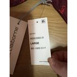 Liz Claiborne  Sweater Women Size Large Burgundy Floral Stretch Lightweight NWT Photo 9