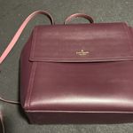 Kate Spade  Somerville Road Backpack mahogany plum leather ballerina pink lining Photo 8