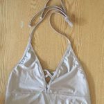 Frederick's of Hollywood B11 New Women’s 1pc Swimsuit Light Gold size Medium Photo 2