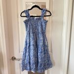 Amanda Uprichard Revolve  Adelene Midi Dress - Blue / White / Chalet - M Photo 3