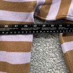 Tahari Sweater Womens XL Brown Purple Stripe Turtleneck Pullover Knit Ribbed Photo 3