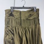 Amur Pleated Strapless Belle Dress Olive green Size 12 Photo 4