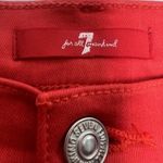 7 For All Mankind Jen 7 By  Women's Ankle Skinny Jeans Pants Size 4 27 NWT Red Photo 6