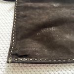 Helen Kaminski Brown Nubuck Soft Leather Contrast White Stitch Crossbody Pouch Photo 9