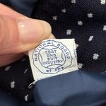 Vintage 60s/70s Evan Picone Navy & White Button Up Vest Mini Dress Blue Size 10 Photo 4