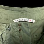 Vanilla Star army green high waisted stretch paper bag shorts with belt size 26 Photo 8