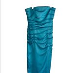 Kay Unger Strapless Ruched Column Dress Size 6 — Y2K Whimsy Meets‎ Modern Grace Blue Photo 5