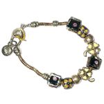 Pandora Moments Snake Murano Beads Charm Bracelet Photo 1