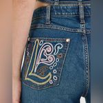 Free People NWT x Wrangler x Lainey Wilson Wildflower Embroidered Jeans BohoWash Photo 2