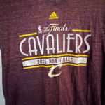Adidas 2015 Basketball Cleveland Cavaliers Finals Wine Purple Gold Shirt XL Photo 7