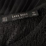 ZARA  Basic Collection Small Top Sleeveless Lace Accordion Pleats Lined Keyhole Photo 8