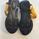 Moda Milano Black Yellow Leather Strappy Sandals Womens 40 Summer Casual Beach Size 9.5 Photo 5
