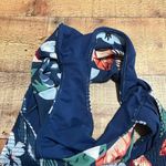 Hollister Swim | Blue Floral Hawaiian Cut Out Open Back One Piece Swimsuit Sz S Photo 4