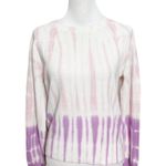 White + Warren Dip Dye Crew Neck Sweater Pink Cotton Blend Women’s Size Small Photo 2