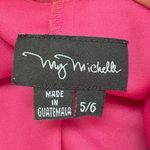 My Michelle Vintage Y2k 90s Floral Pink Slip On Dress  Sz 5/6 Beaded Strap Barbie Photo 5