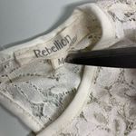 Rebellion  ‎, Ivory Lace, women’s top, size medium Photo 5