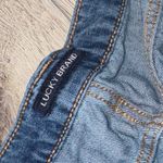 Lucky Brand  high rise mom jeans Blue Jeans denim with Floral Embroidery Photo 5