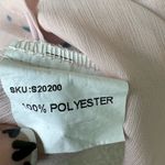 Chic Me  Sheer Pink Tie Dye Waterfall Sleeve Bohemian V Neck Button Down Blouse S Photo 5