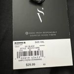 Vera Wang NWT$30 Simply Vera  Soft Cotton Tie Front Short Sleeve Tee 2XL Black Photo 6