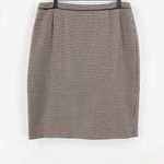 ESCADA Vintage Brown Houndstooth Pencil Mini Skirt Size undefined Photo 6