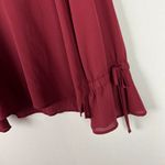 J.Crew Mercantile Bow-Sleeve Top Red Size 10 EUC L2544 Photo 4