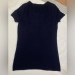 J.Crew  Blue Short Sleeve Tee Floral Design Photo 2