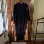Vanity Fair Vtg Women’s  Size Large 16 Robe Housecoat Orange Black Velour Retro Photo 1