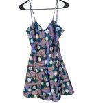Violets & Roses vintage Womens large sleeveless green paisley clock print dress Photo 2