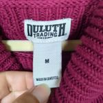 DULUTH TRADING CO Magenta Heritage Cowlneck Tunic Long Sleeve Women's Medium Pink Photo 3