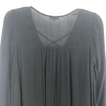Eyeshadow Long Sleeve Criss Cross Black Shift Dress Size S Photo 6