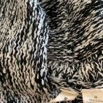 Moth Cowl Neck Cable Knit Batwing Sweater | Salt & Pepper Black/White Size M Photo 4