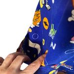 Disney Blue Mickey Mouse Halloween Wrap Tie Back Scrub Medical Top Women Sz XL Photo 4