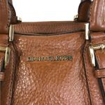 MICHAEL KORS Bedford Pebbled Leather Satchel Bag Brown Versatile Timeles Classic Photo 4