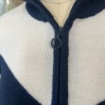 Tory Burch Tory Sport Performance Merino Chevron Sweater size medium 1/4 zip Photo 3