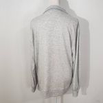 Three Dots  Gray Pullover Sweatshirt Small Gray Sweatshirt Quarter-zip Pullover Photo 3