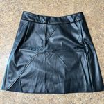 SheIn Black Leather Mini Skirt Photo 0