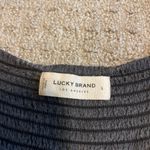 Lucky Brand  Washed Black Eyelet Mini Dress Large Photo 4