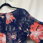 Free People  Eyes On You Blue Floral Bell Sleeve Tunic Mini Dress 2. Photo 8