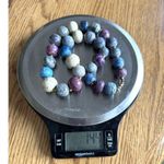 Assorted Natural Stone Necklace Jasper And Sodalite Positive Energy Jewelry 146g Photo 4