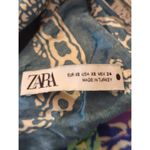 ZARA Blue & White Satin Effect Paisley Mini Slip Dress Womens XS Y2K Retro Photo 11