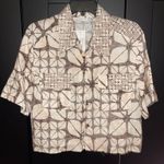 Karlie  khaki safari camp button up top Photo 0