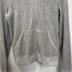 Juicy Couture Gray Velour Zip Up Track Jacket Size Medium Photo 1