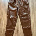 Princess Polly Faux Leather Love Club Pants Brown Size 10 Photo 3