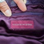 Violette No Zi Eres Purple Leather Studded Chain Handbag Photo 5