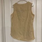 Anne Klein Ann Klein Women's Lace Up Tank Top Sleeveless Crew Neck Tan Size Small NWT Photo 9