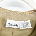 Styleworks Womens Vintage 90s Western Suede Fringe Vest Embellished Size XL Tan Photo 1